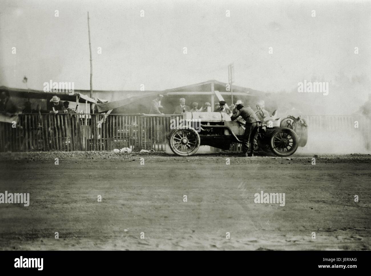 Der britische Wolseley, angetrieben von Charles Rolls. Stockfoto