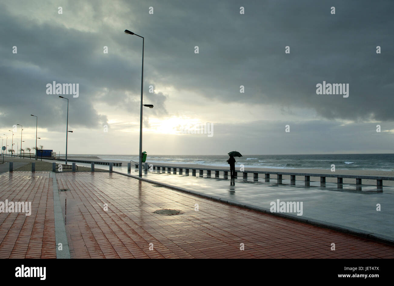 Torreira an einem regnerischen Tag. Portugal Stockfoto