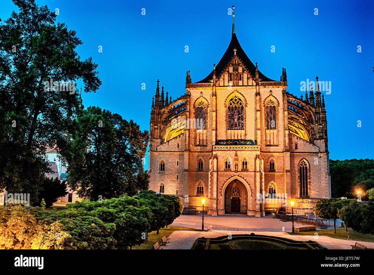 Kathedrale Kutna Hora St. Barbara Tschechische Republik Europa Stockfoto