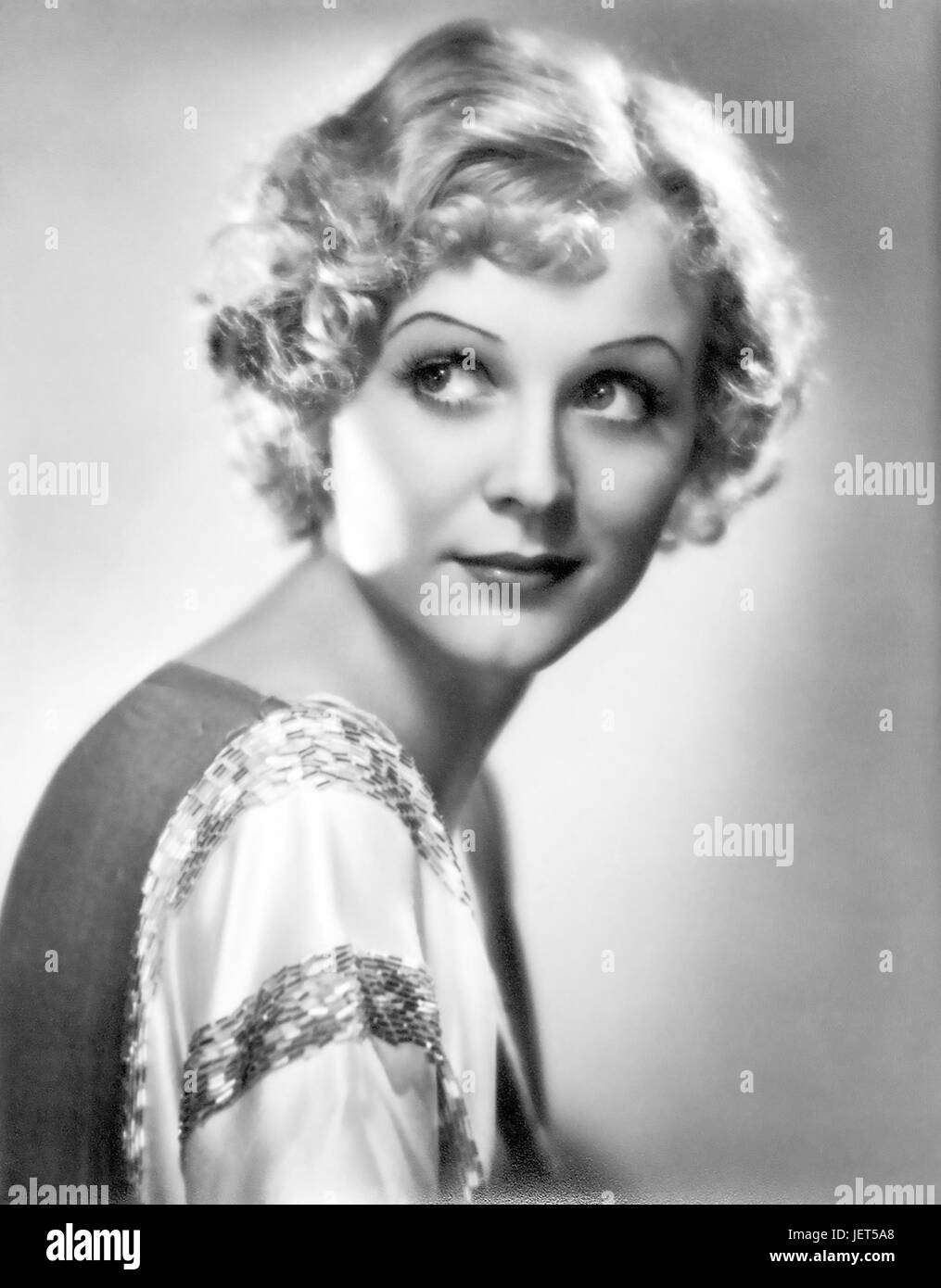 GLORIA STUART (1910-2010) U.S. Schauspielerin ca. 1933 Stockfoto