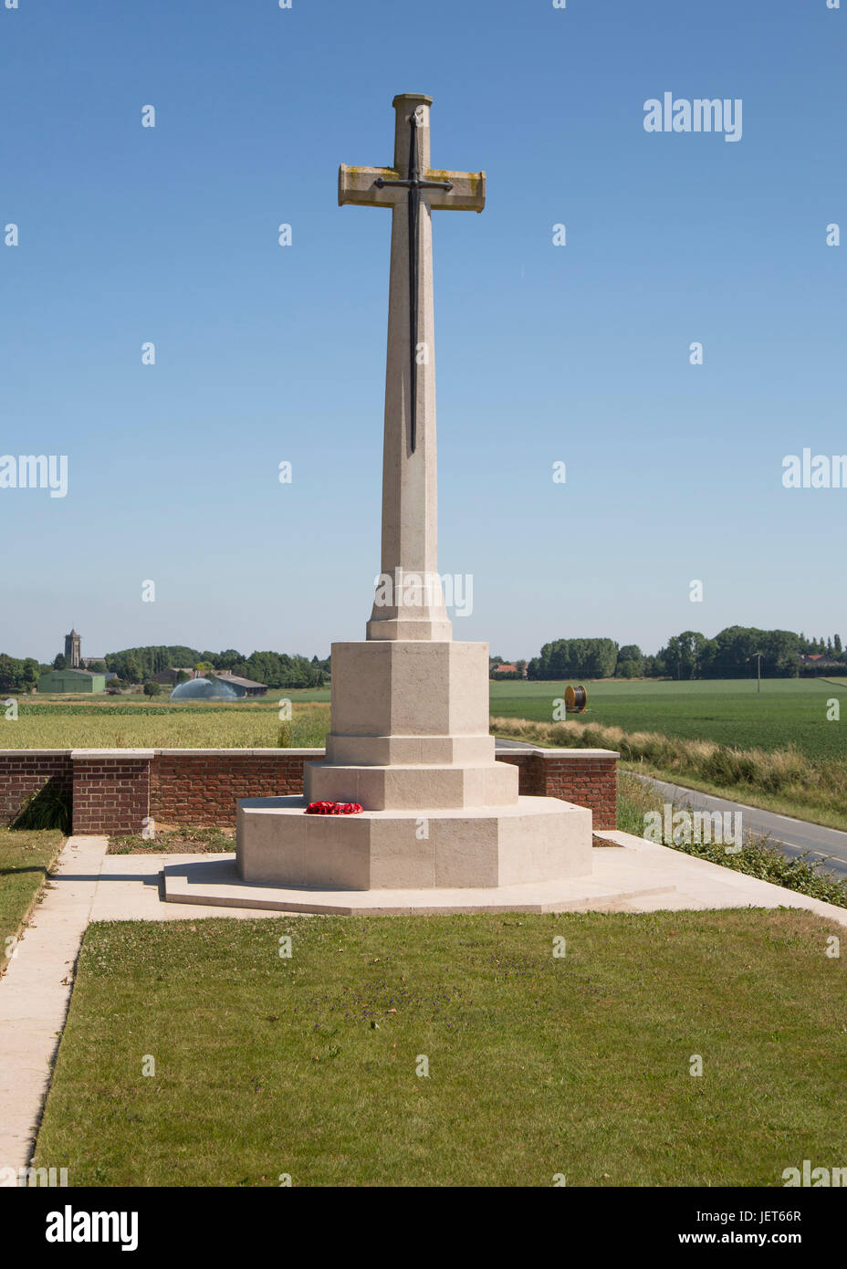 A C H Friedhof des ersten Weltkriegs Stockfoto