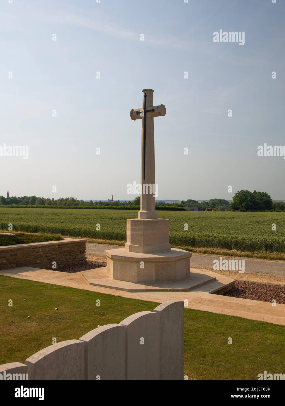Masnieres britische CWGC Friedhof des ersten Weltkriegs in der Nähe von Cambrai Stockfoto