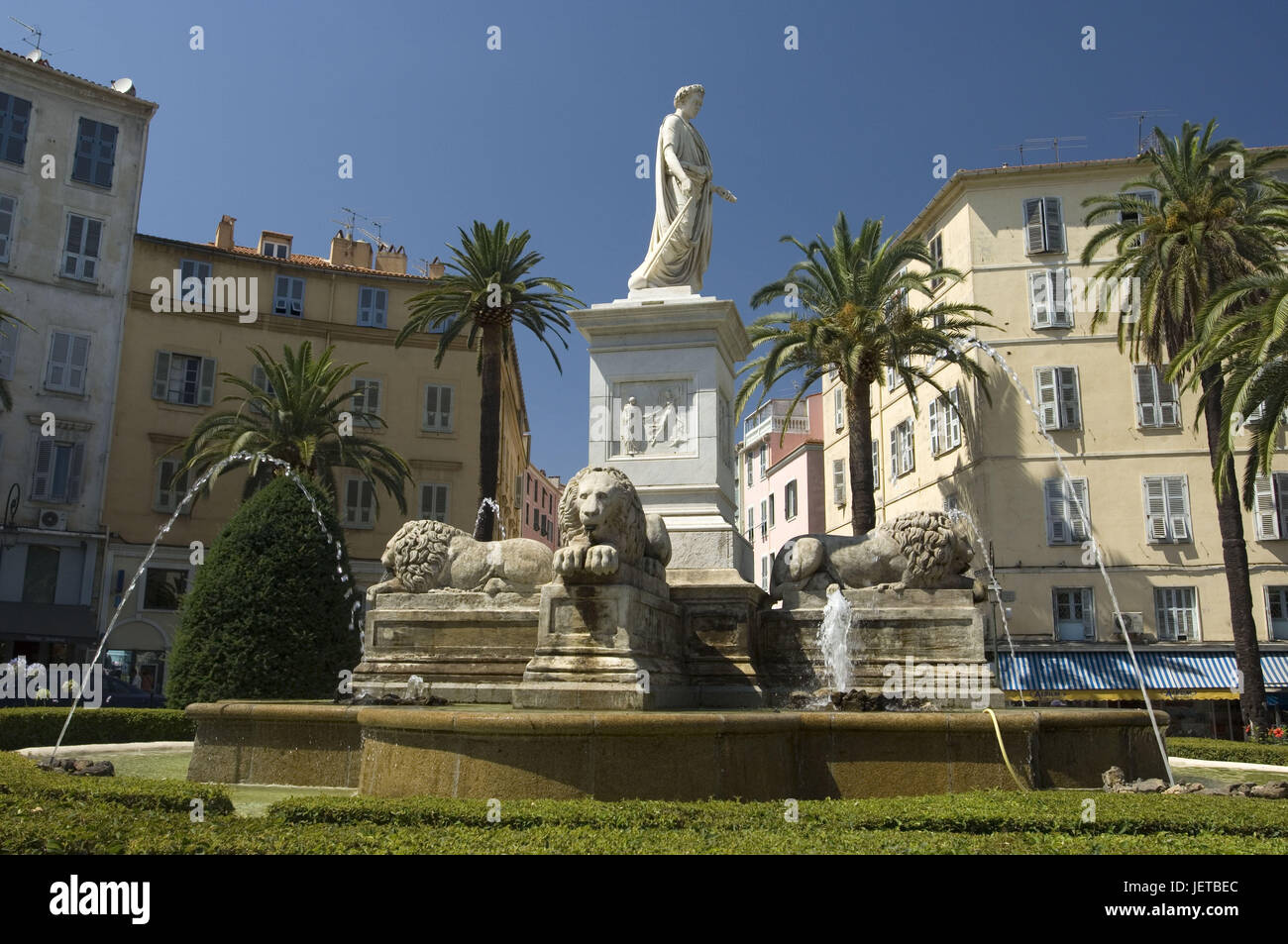 Frankreich, Korsika, Ajaccio, Altstadt, Place-du-Maréchal-Foch, na ja, Statue, Napoleon, Stockfoto