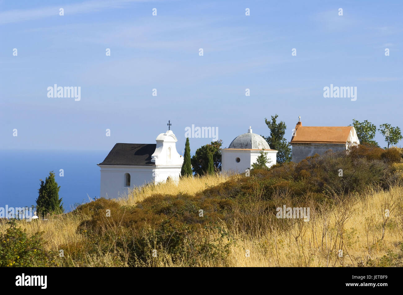 Frankreich, Korsika, Balagne, San Antonino, Friedhof, Stockfoto