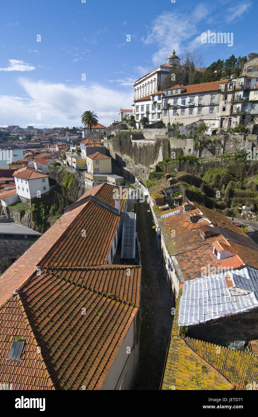 Blick über Porto mit Rio Douro, Portugal, Stockfoto
