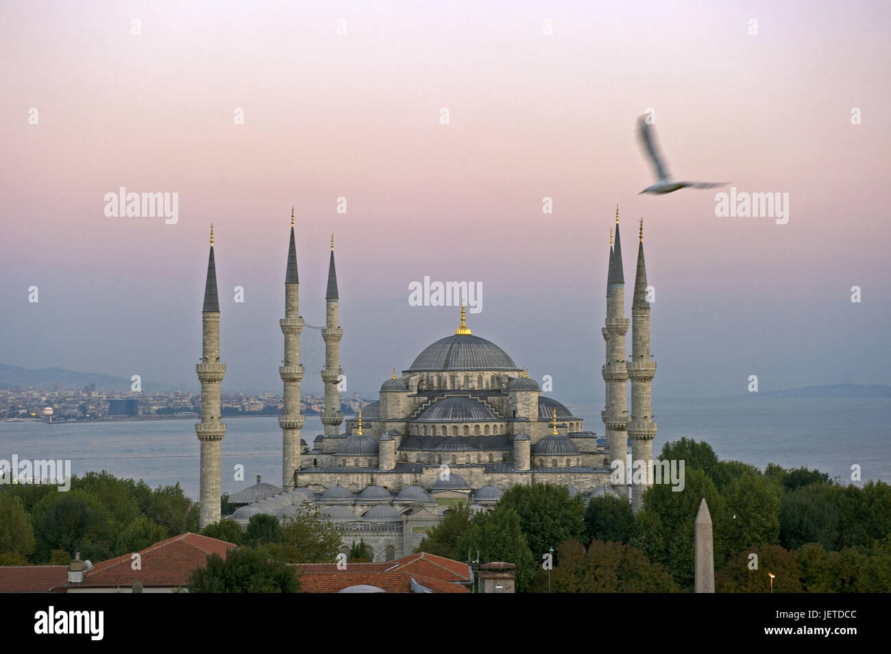 Türkei, Istanbul, sultan's Ahmed Moschee, blaue Moschee in der Morgendämmerung, Stockfoto