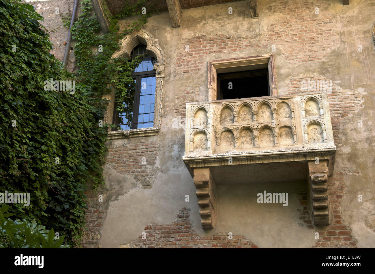 Italien, Veneto, Verona, Balkon, Romeo und Julia, Stockfoto