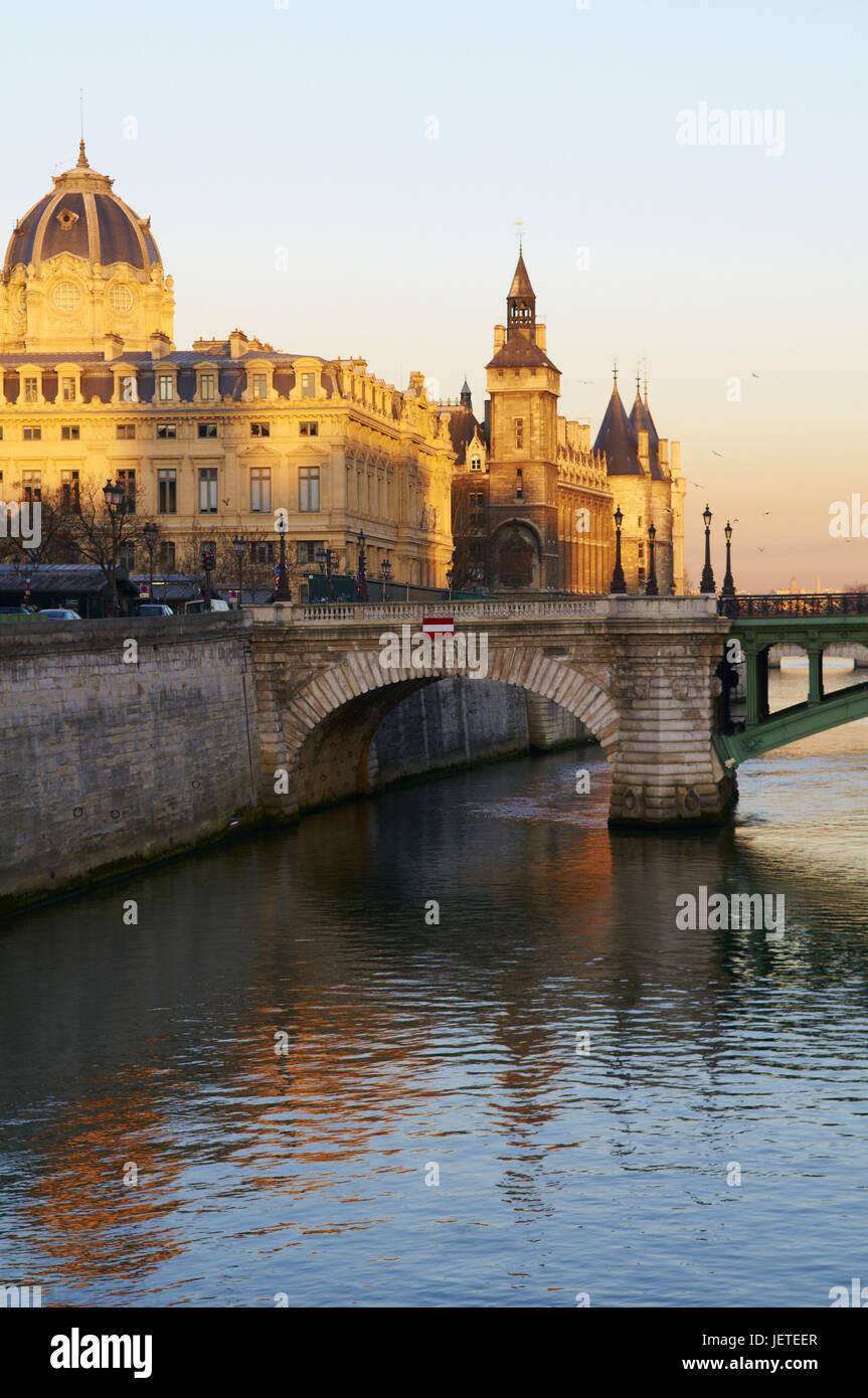 Frankreich, Paris, aufbauend auf der Binneninsel Ile De La Cité, Stockfoto