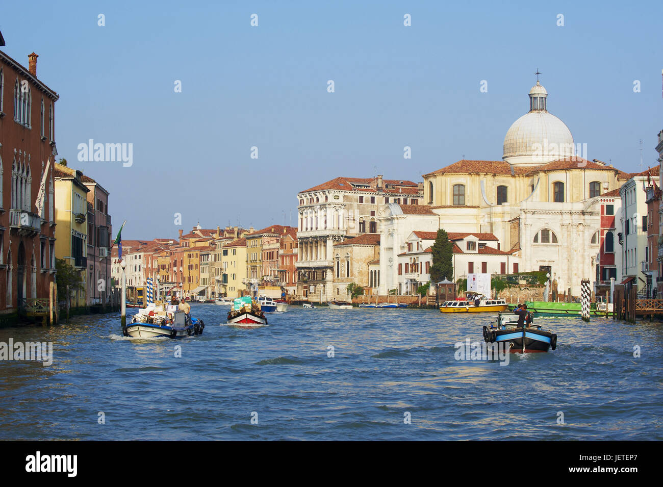 Italien, Venedig, Canale Grande, Kirche Santa Maria della Salute, Stockfoto
