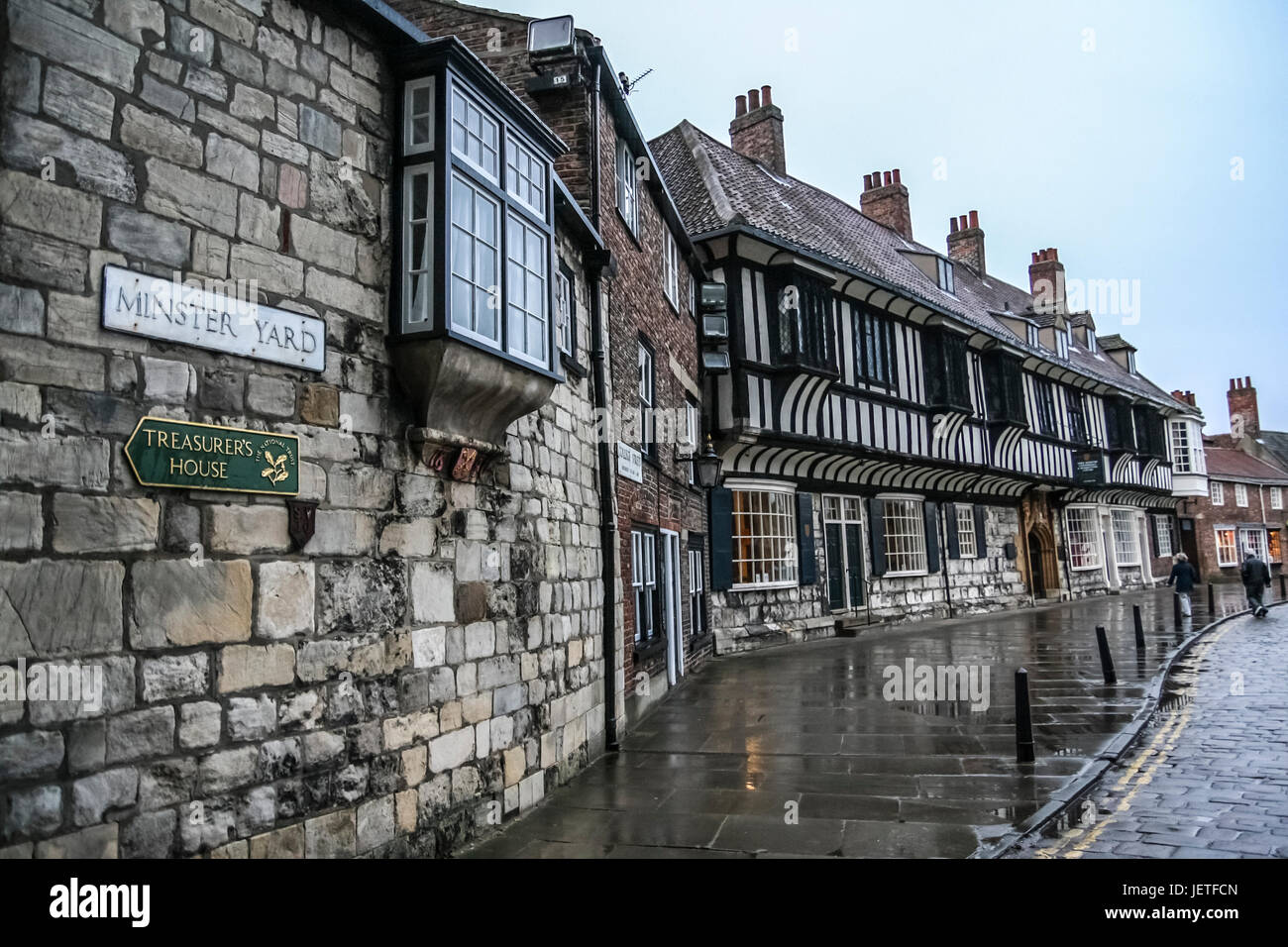 Minster Yard in der Stadt von York in North Yorkshire England Stockfoto