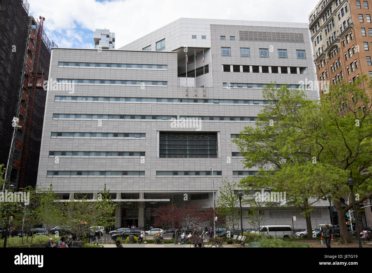 New York County courthouse Familie City USA Stockfoto