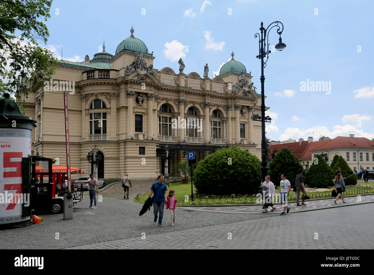 Juliusza Slowacki Theater in der Altstadt Viertel von Krakau in Polen Stockfoto
