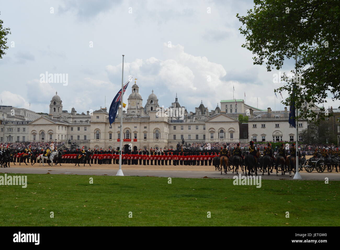 Trooping die Farbe 2016 London Horse Guards Parade Stockfoto