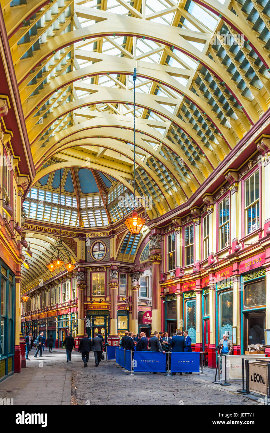 Leadenhall Market, London, UK Stockfoto