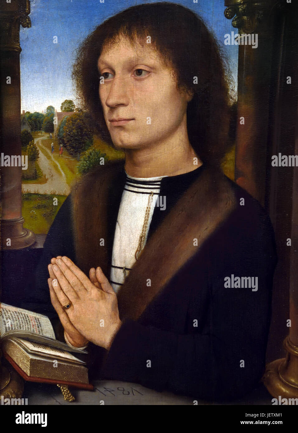 Benedetto Portinari 1487 Hans Memling (Memlinc) 1430 –1494 deutscher Maler, der nach Flandern und arbeitete in der Tradition der altniederländischen Malerei. Stockfoto