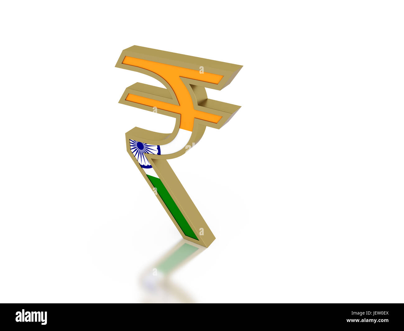 Rupie indische Währung - 3D Rendering Image Stockfoto