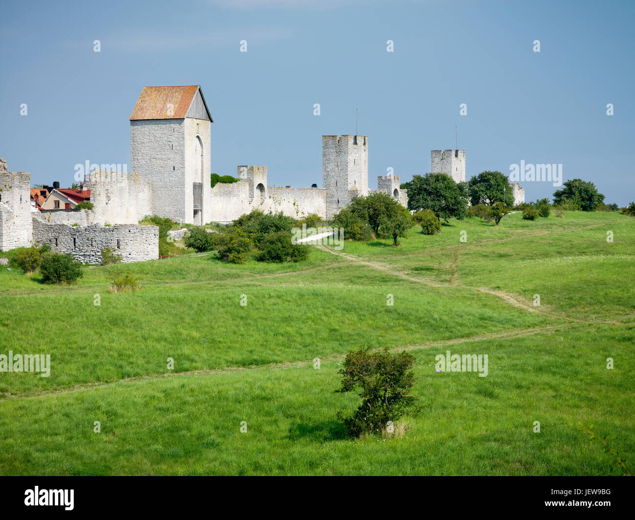 Alte Festungsmauern Stockfoto
