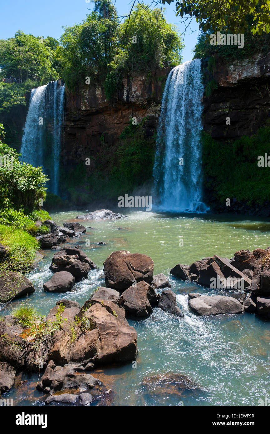 UNESCO Welt Kulturerbe Anblick, die Iguazu Wasserfälle, Argentinien, Südamerika Stockfoto