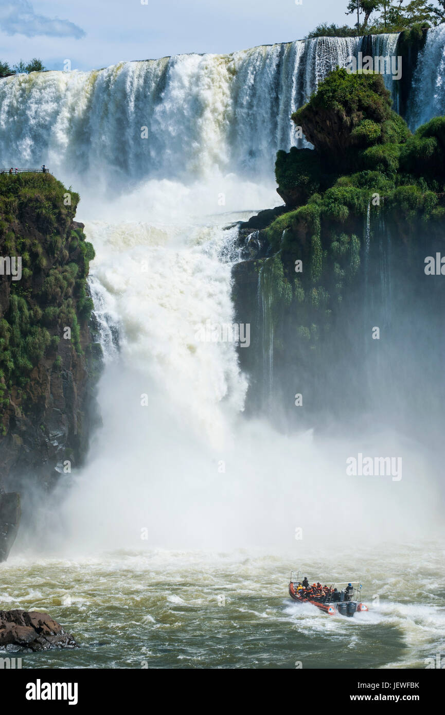Größte Wasserfälle Unesco Welt Kulturerbe Anblick Foz de Iguazu, Argentinien Stockfoto