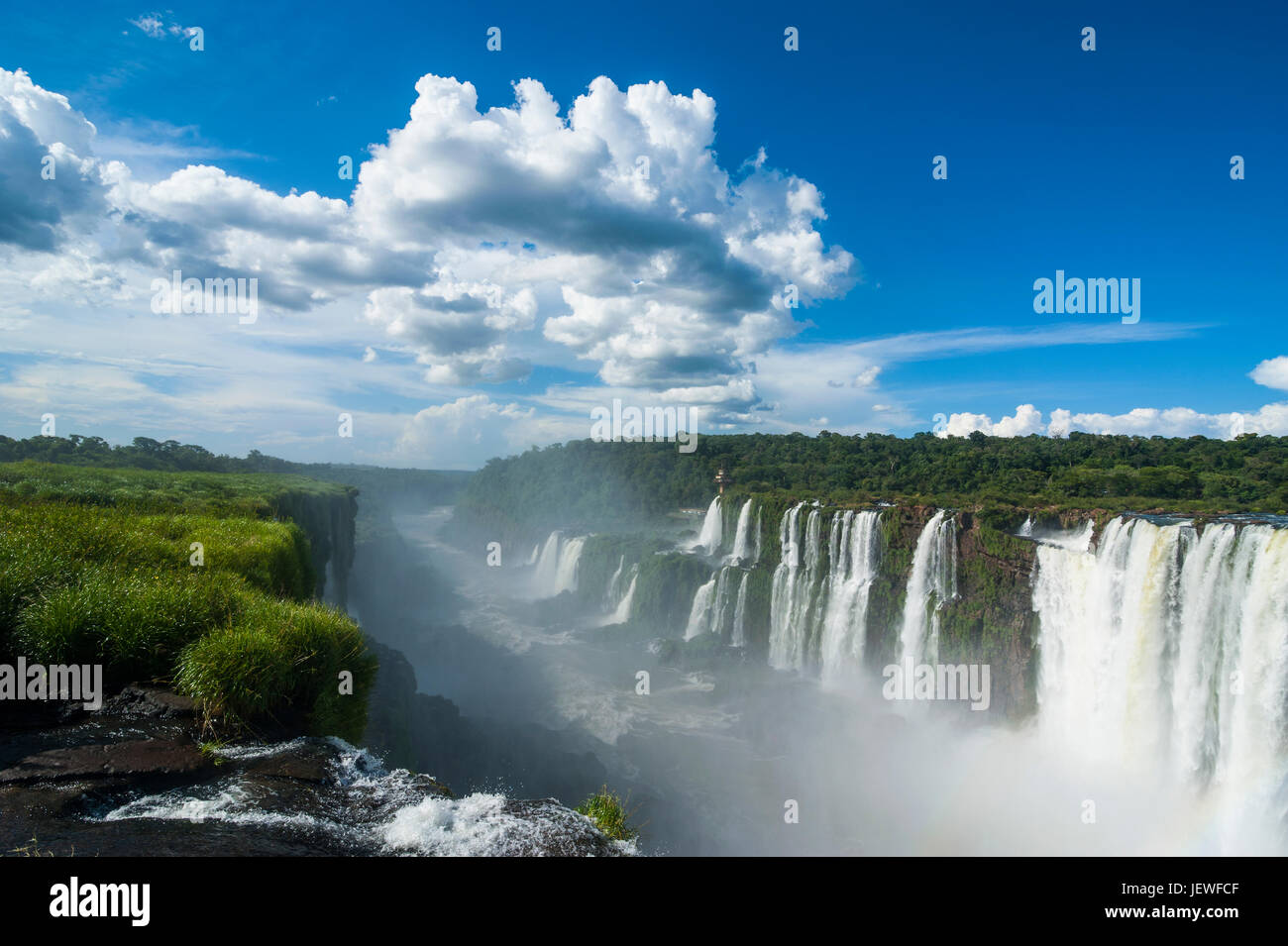 Größte Wasserfälle Unesco Welt Kulturerbe Anblick Foz de Iguazu, Argentinien Stockfoto