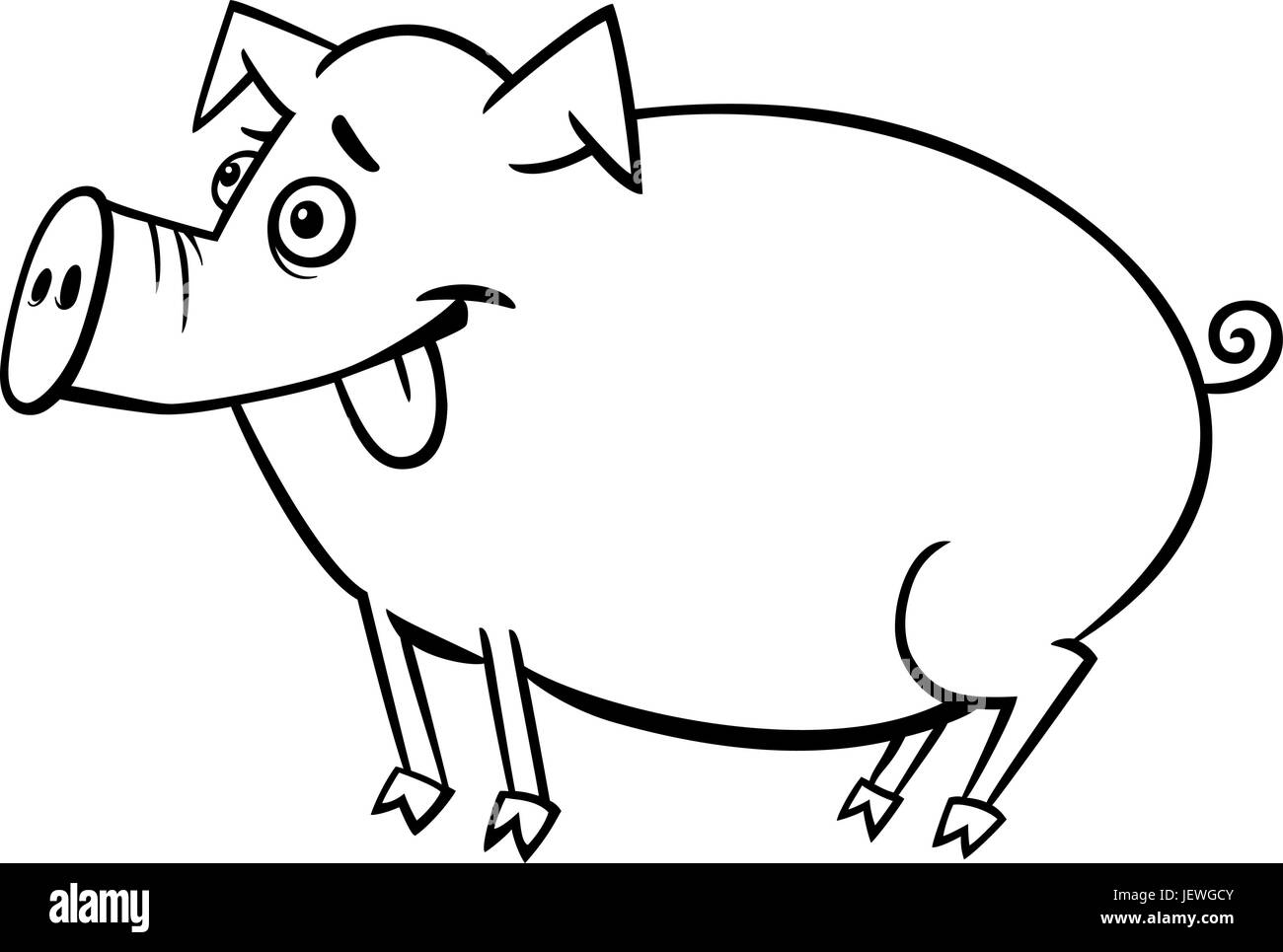 Ferkel Cartoon Schwarzweiss Stockfotos Und Bilder Alamy