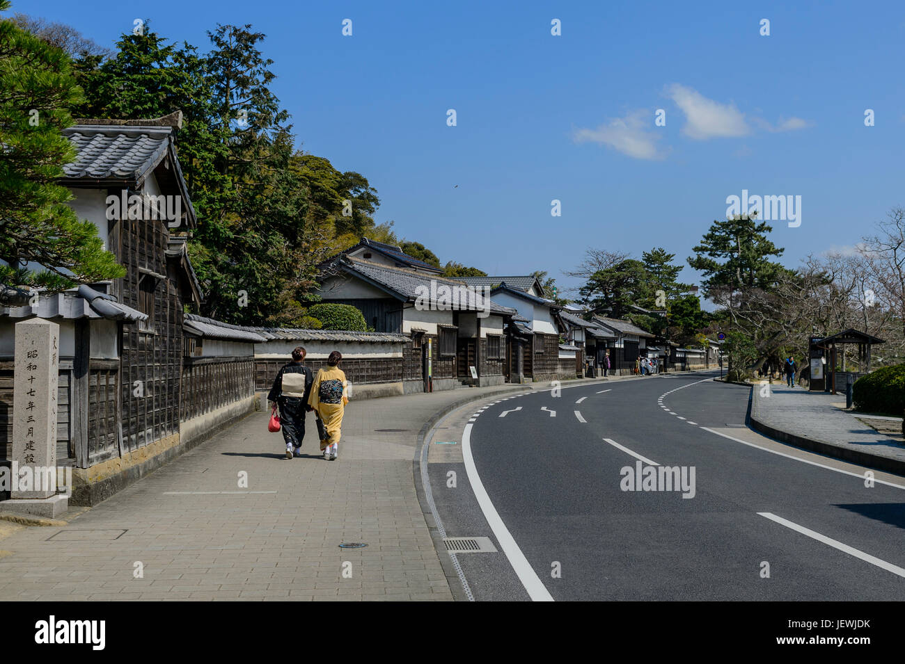 Samurai-Distrikt in Matsue Stockfoto