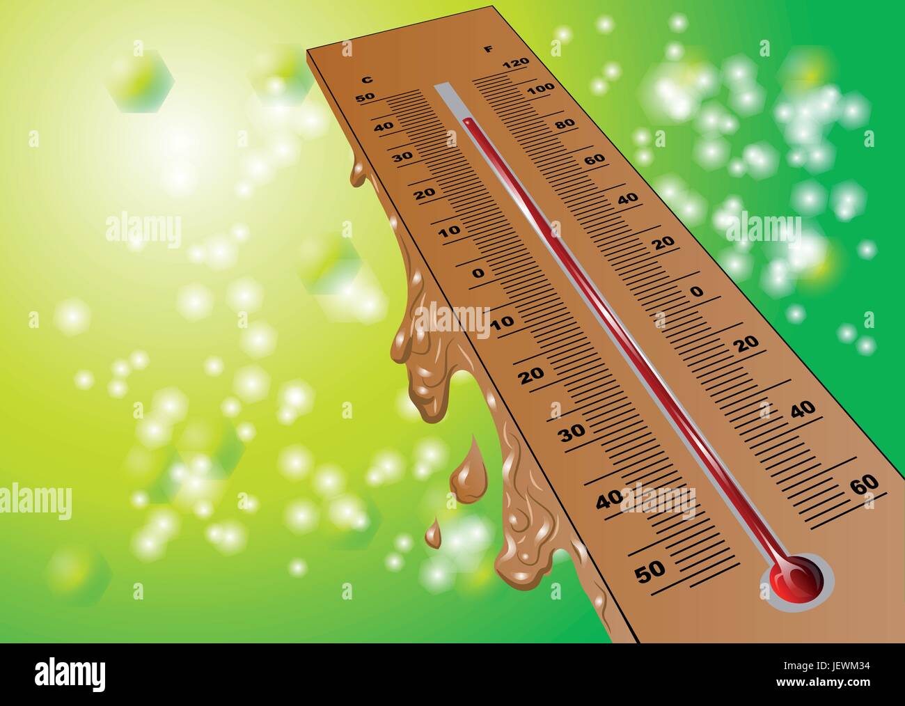 Sommer, sommerlich, Frühling, Wärme, Messung, Temperatur, Wetter, Anzahl, Stock Vektor