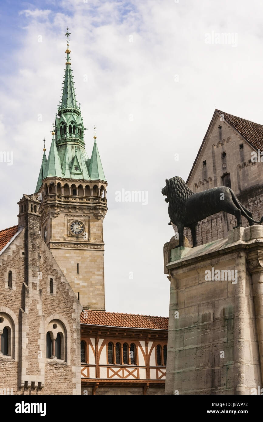 Burgplatz in Braunschweig, Deutschland Stockfoto