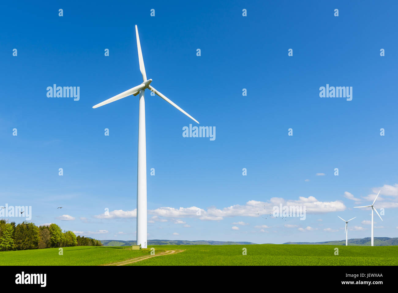 Wind-Turbine-generator Stockfoto