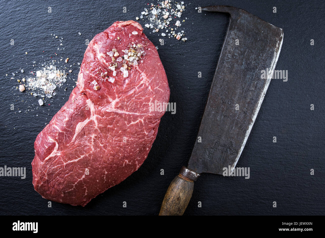 Im Alter von Punkt Steak Stockfoto