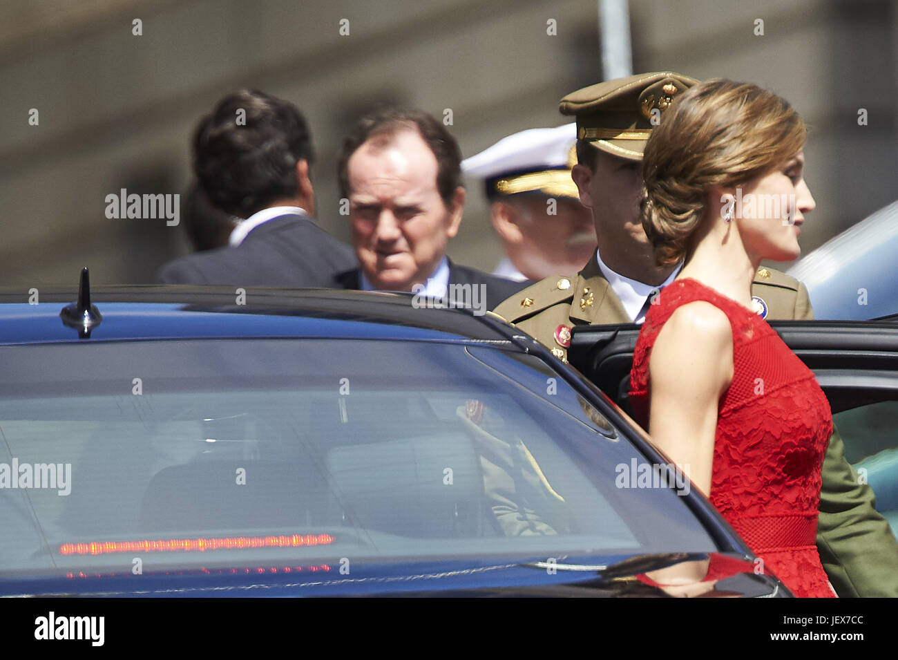 Madrid, Spanien. 28. Juni 2017. Königin Letizia von Spanien besuchten das Gedenken an den 40. Jahrestag der Wahlen vom 15. Juni 1977 im Palacio de Las Cortes am 28. Juni 2017 in Madrid Credit: Jack Abuin/ZUMA Draht/Alamy Live News Stockfoto