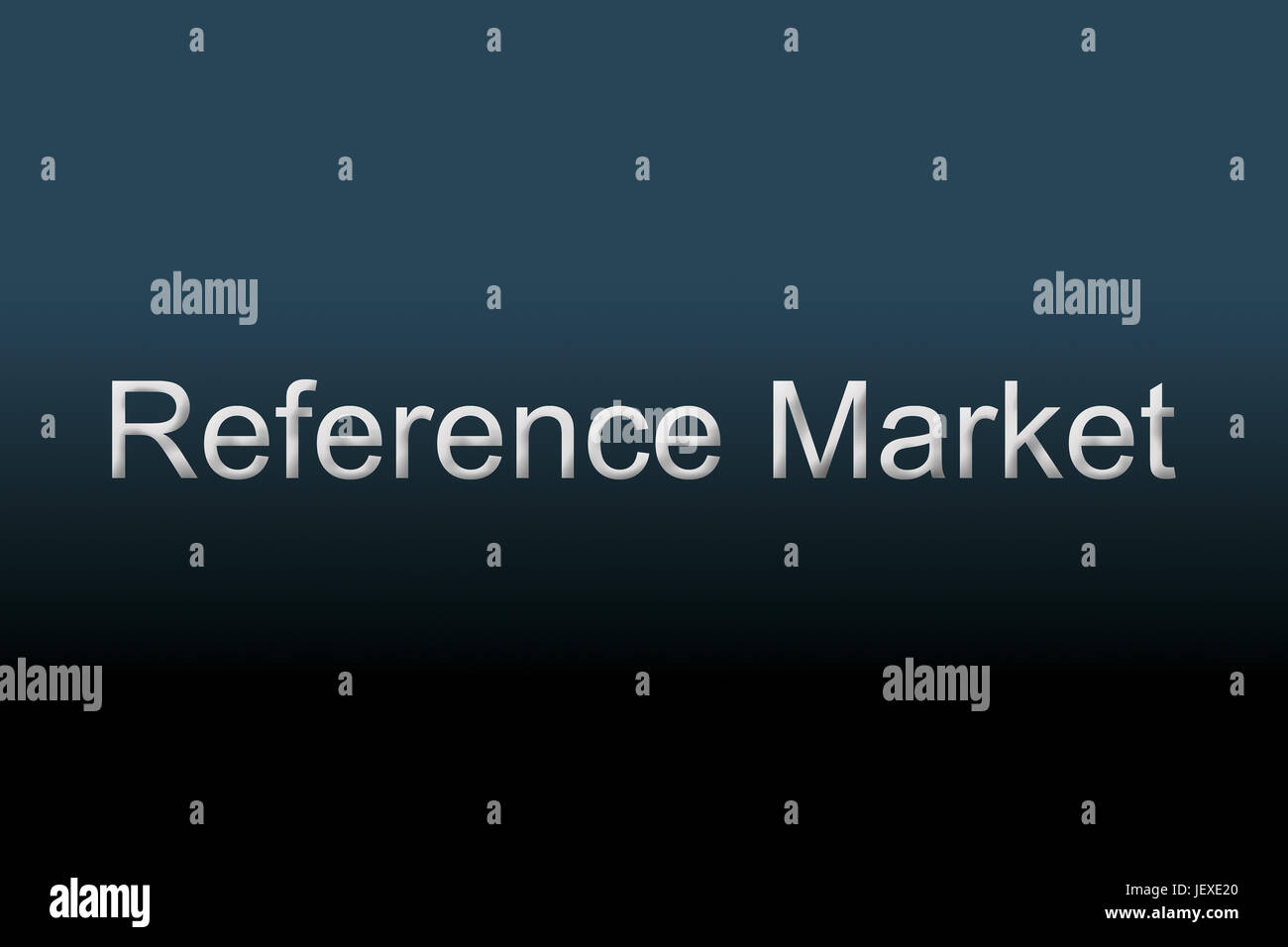 Referenzmarkt Konzept Stockfoto