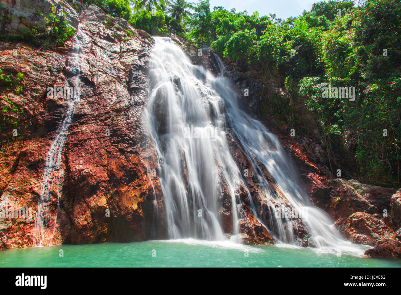 Na Muang 1 Wasserfall, Koh Samui, Thailand Stockfoto