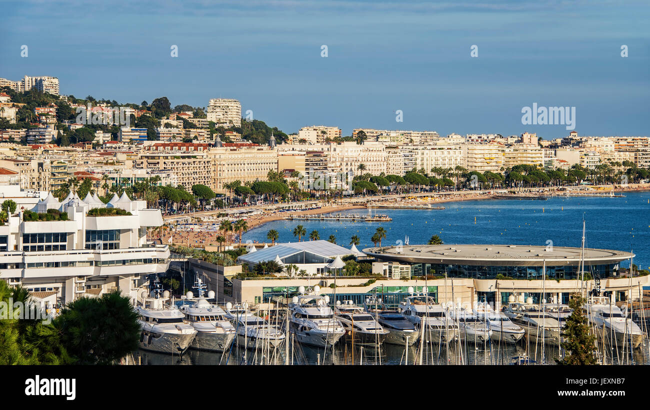 Stadt von Cannes Stockfoto