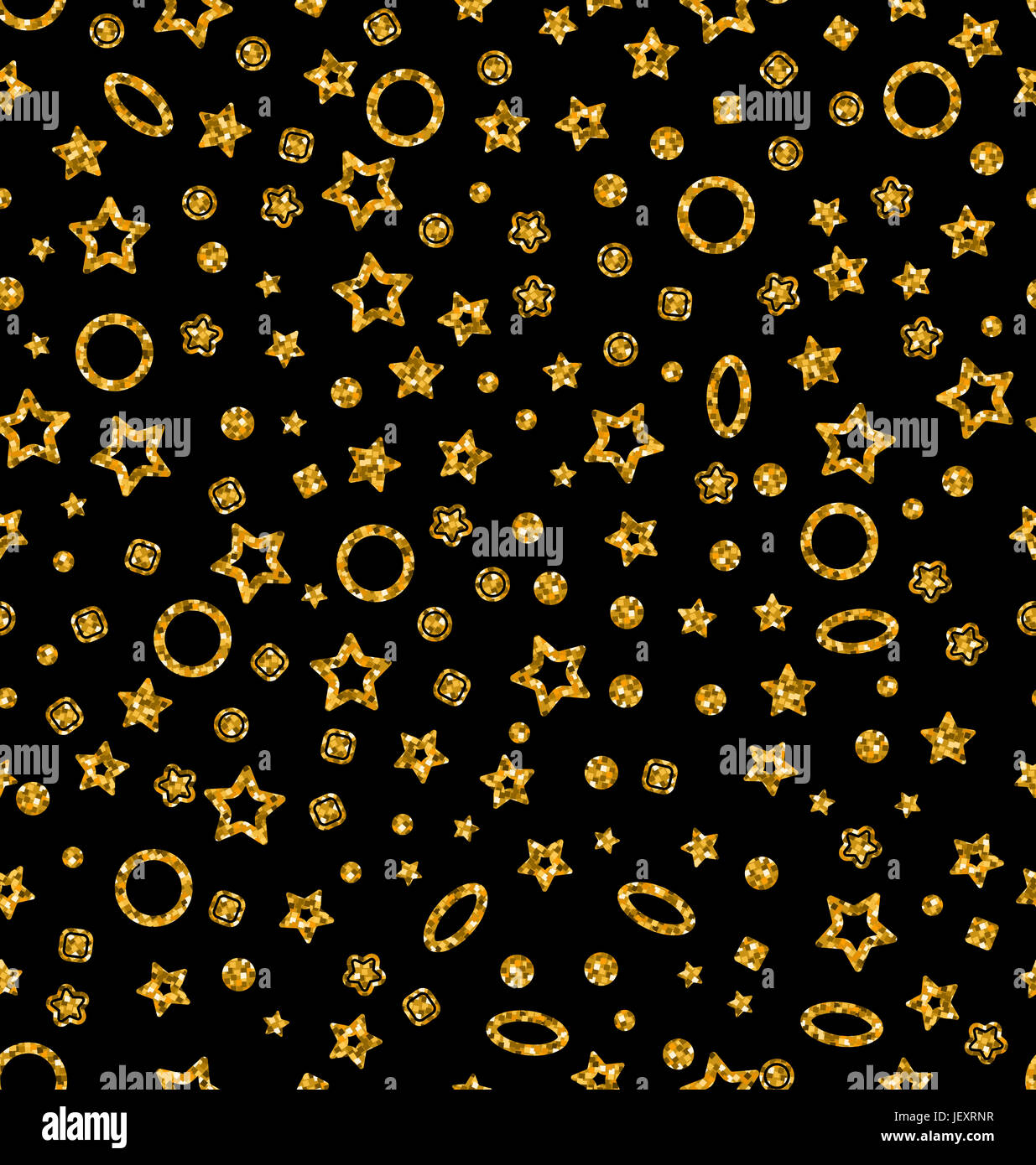 Abbildung Golden Glitzernden Nahtlose Muster Mit Verschiedenen Geometrischen Figuren Schimmernden Kontinuierliche Wallpaper Luxus Hintergrund Disco Party Temp Stockfotografie Alamy
