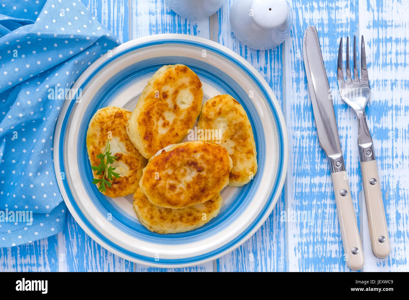 Kartoffel Kuchen Stockfoto