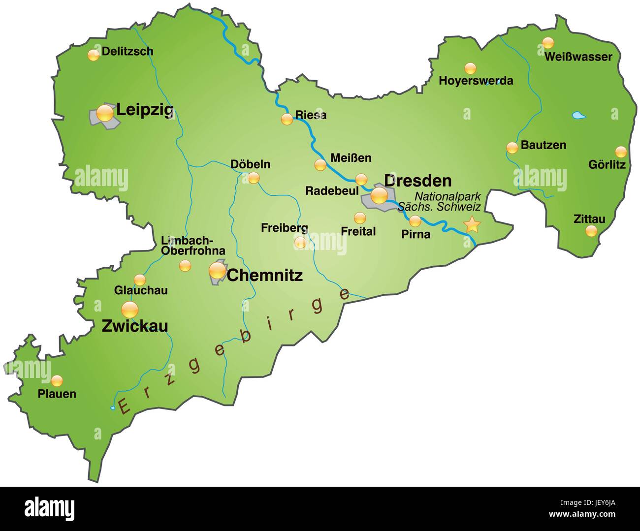 Sachsen, Karte, Staat, Atlas, Karte der Welt, Karte, Sachsenkarte