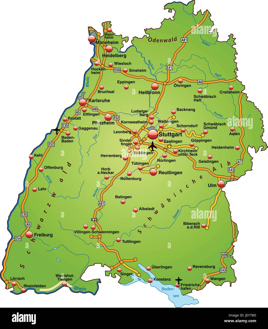 Verkehr, Transport, Autobahn, Autobahn, Karte, Staat, Schnellstrassen