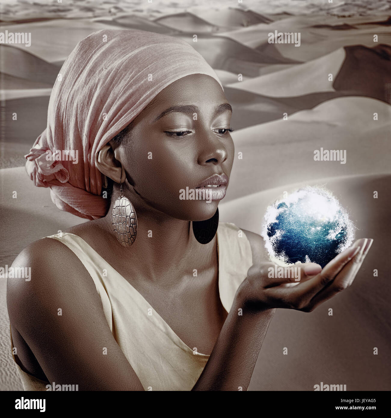 Afrikanische Frau Weiblich Portrait Mit Gespeicherten Struktur Der Haut Stockfotografie Alamy