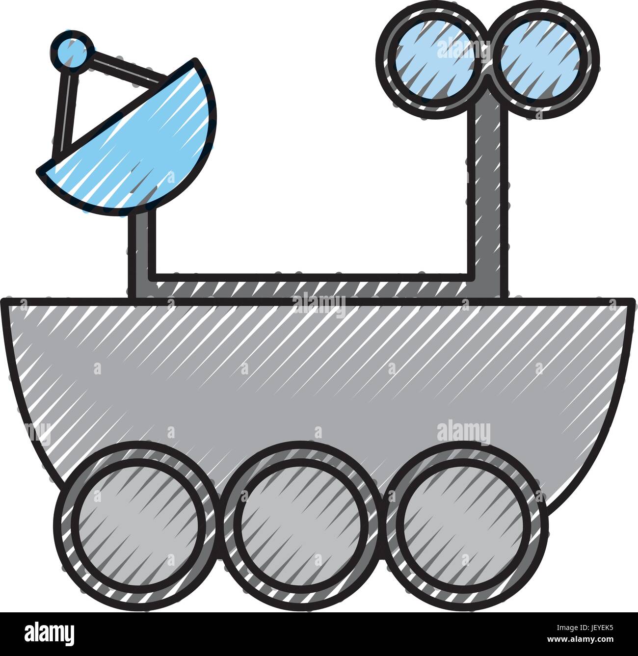 Space Explorer Auto-Symbol Stock Vektor