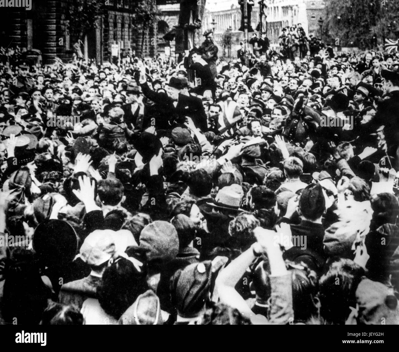 Winston Churchill, London, 1945 Stockfoto