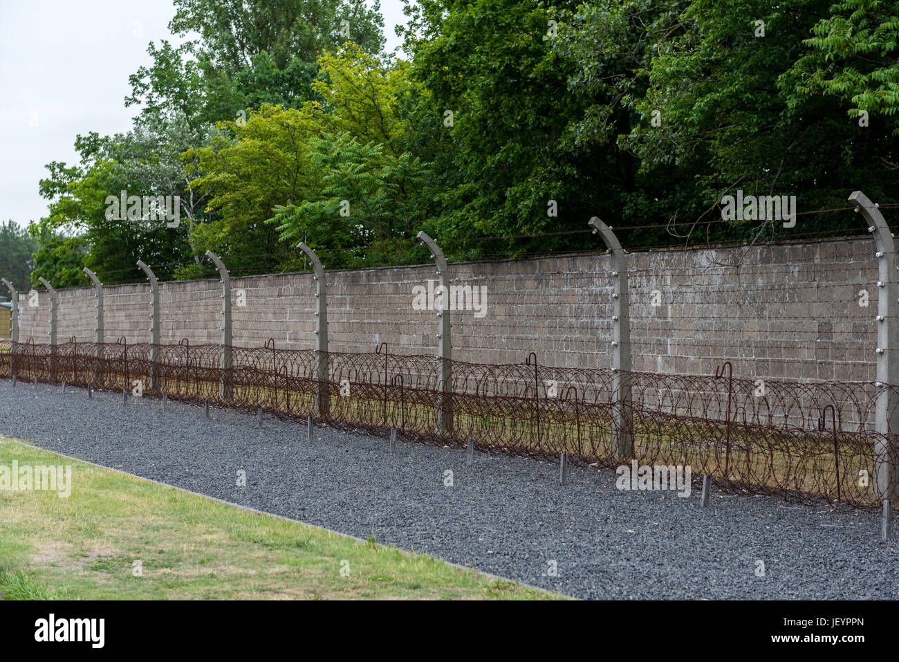 Concenctration Lager Sachsenhausen Stockfoto
