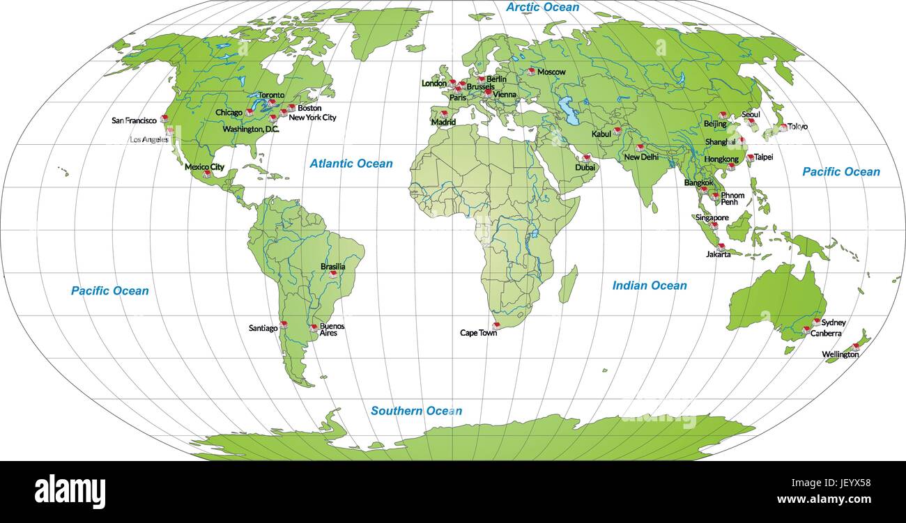 Liste Der Hauptstädte Der Welt www.alamy.de