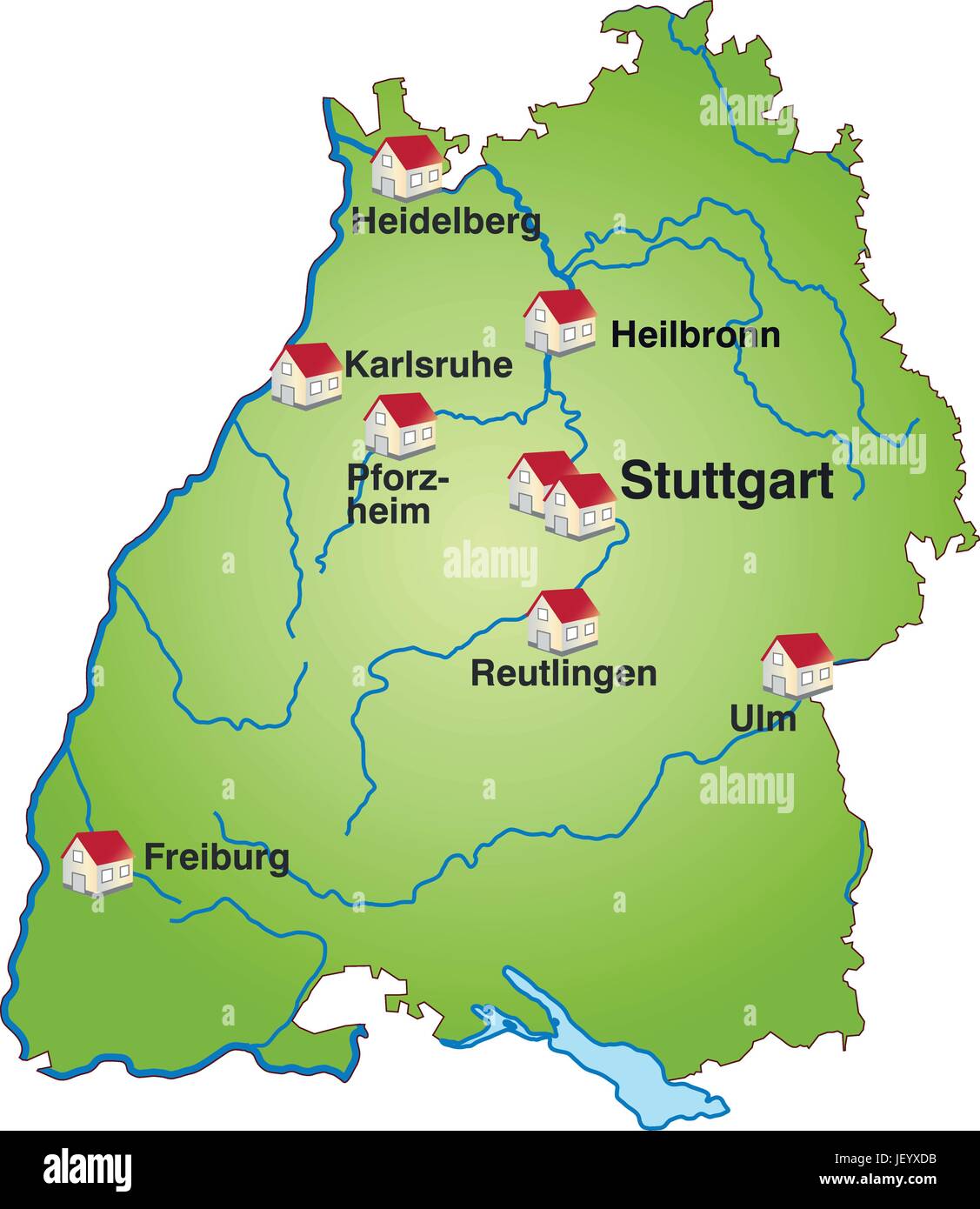 Baden Karte Stockfotos und -bilder Kaufen - Alamy