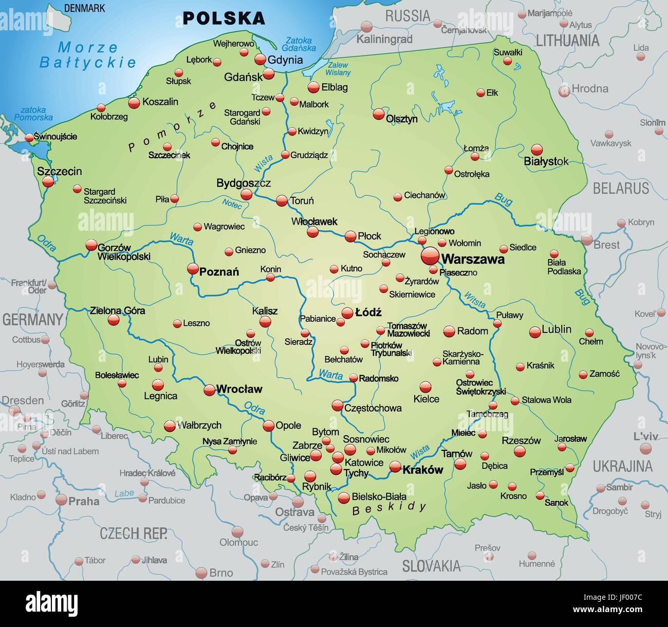 Polen karte -Fotos und -Bildmaterial in hoher Auflösung – Alamy