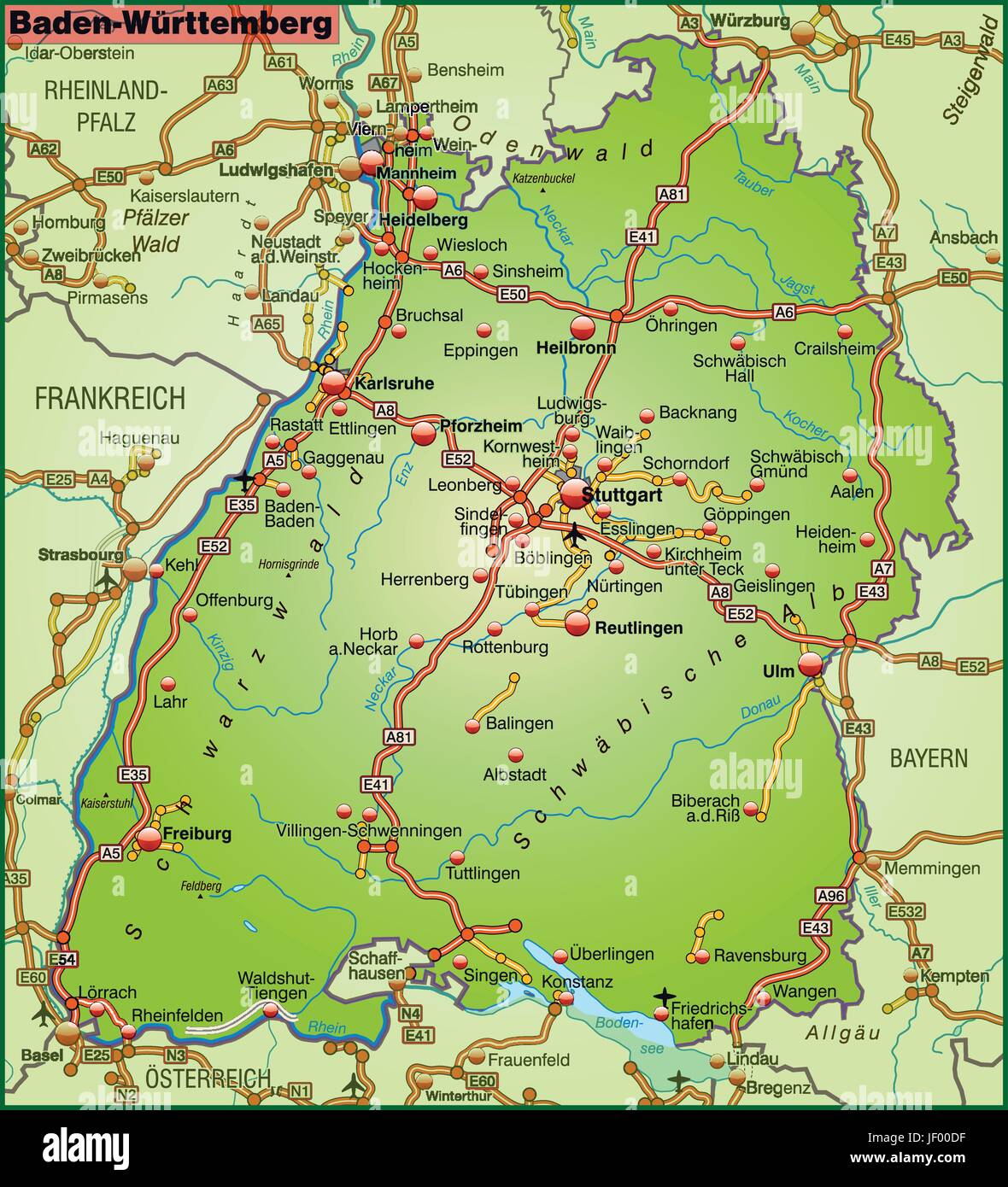 Verkehr, Transport, Autobahn, Autobahn, Karte, Staat, Schnellstrassen