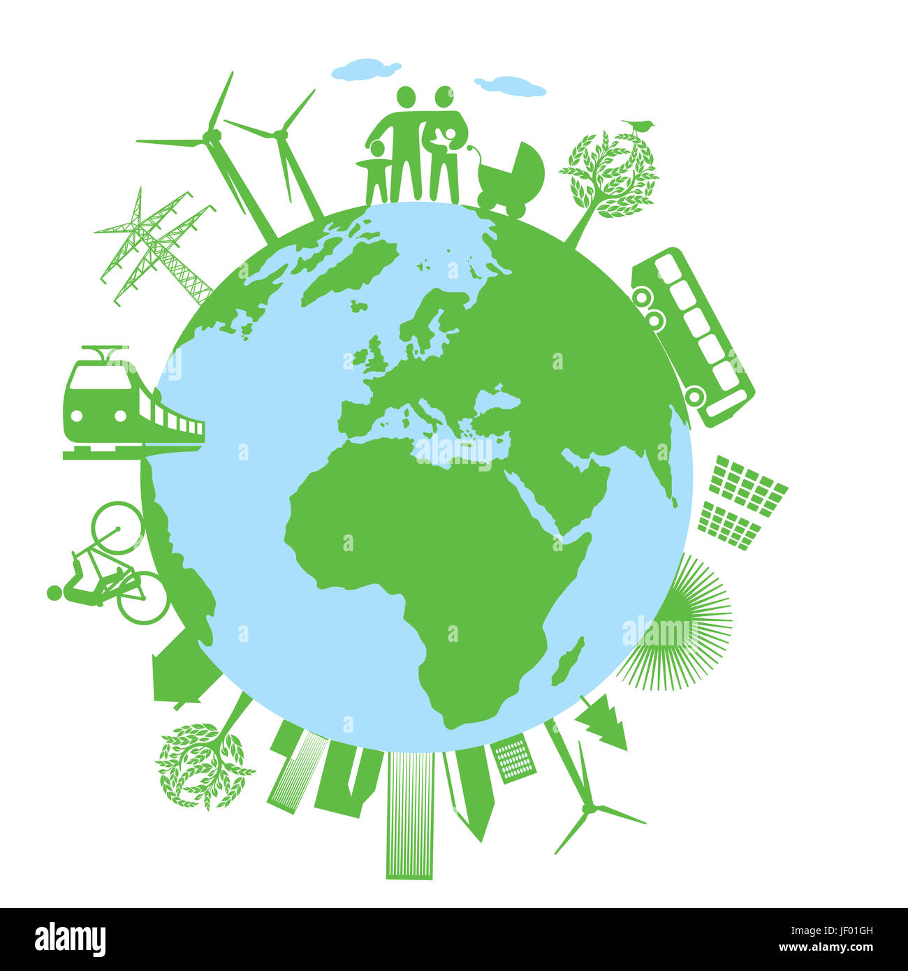 Ökologie, grüne Welt Stockfoto