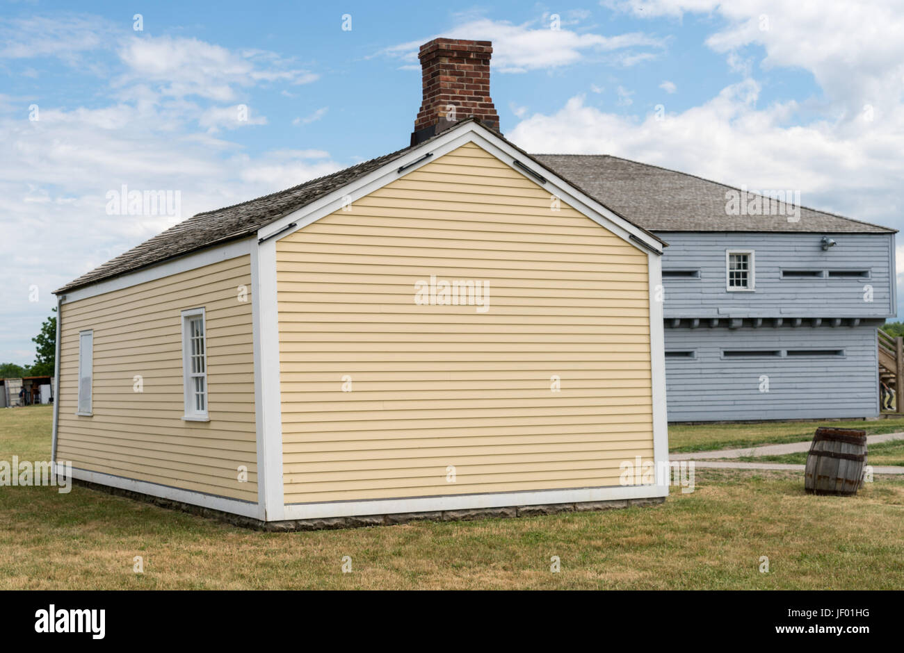 Gebäude in Fort George in Ontario, Kanada Stockfoto