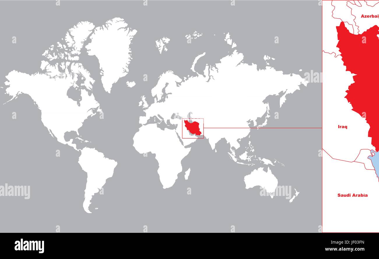 Karte, Iran, Synopse, Asien, Karte, Iran, Synopse, Atlas, Weltkarte,  Landkarte Stock-Vektorgrafik - Alamy