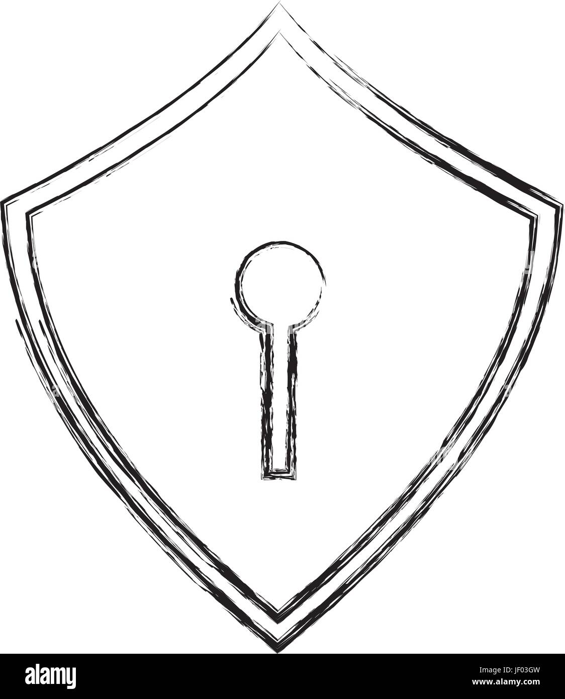 Sicherheit Web Vorhängeschloss Stock Vektor